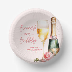 Brunch en Bubbly Mimosa Champagne Vrijgezellenfees Papieren Kommen