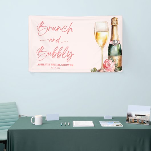 Brunch en Bubbly Mimosa Champagne Vrijgezellenfees Spandoek (Beurs)