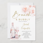 Brunch en Bubbly Prosecco Vrijgezellenfeest Kaart (Voorkant)