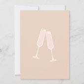 Brunch en Bubbly Prosecco Vrijgezellenfeest Kaart (Achterkant)