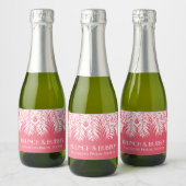 Brunch en Bubbly Roze Mini Mousserende Wijn Label Sparkling Wijnetiket (Flessen)