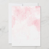 Brunch en Bubbly Roze Waterverf Moederdag Kaart (Achterkant)