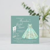 Brunch en Bubbly Sage Groen Vrijgezellenfeest Kaart (Staand voorkant)