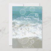 Brunch en Bubbly Sand Hearts Beach Vrijgezellenfee Kaart (Achterkant)