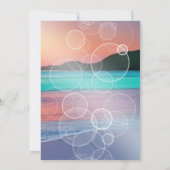 Brunch en Bubbly Sand Hearts Beach Vrijgezellenfee Kaart (Achterkant)