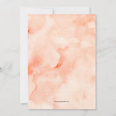 Brunch en Bubbly Sinaasappel Bloemen Vrijgezellenf Kaart (Achterkant)