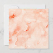 Brunch en Bubbly Sinaasappel Bloemen Vrijgezellenf Kaart (Achterkant)