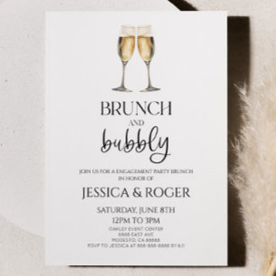Brunch en Bubbly Verlovingsfeest Brunch Kaart