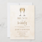 Brunch en Bubbly Verlovingsfeest Brunch Kaart (Voorkant)