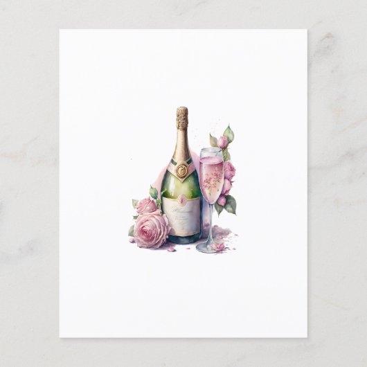 Brunch en Bubbly Vrijgezellenfeest Game Kaart (Achterkant)