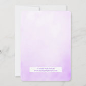 Brunch en Bubbly Vrijgezellenfeest Glitter Uitnodi Kaart (Achterkant)