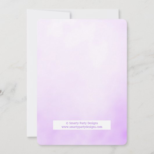 Brunch en Bubbly Vrijgezellenfeest Glitter Uitnodi Kaart (Achterkant)