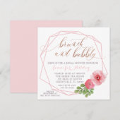 BRUNCH EN BUBBLY VRIJGEZELLENFEEST INVITE KAART (Voorkant / Achterkant)