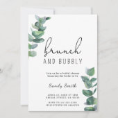 Brunch en bubbly vrijgezellenfeest kaart (Voorkant)