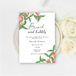 Brunch en bubbly vrijgezellenfeest kaart