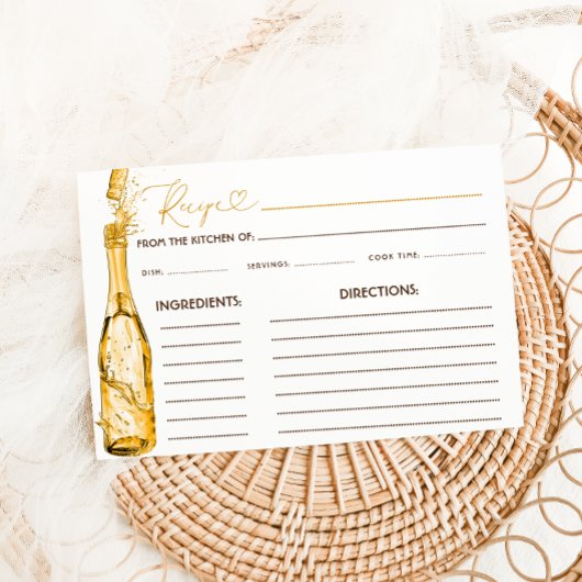 Brunch en Bubbly Vrijgezellenfeest Recept Kaart