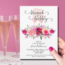 Brunch en Bubby Floral Vrijgezellenfeest Kaart