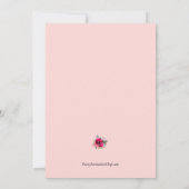 Brunch en Bubby Floral Vrijgezellenfeest Kaart (Achterkant)