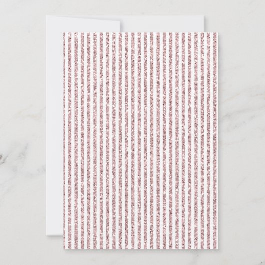 Brunch en Bubely glittered met 2 gestreepte backgr Kaart (Achterkant)