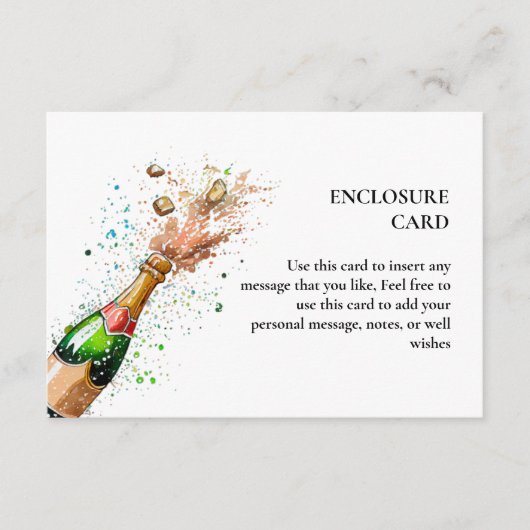 Brunch En Champagne Bruidsdouche Informatiekaartje (Voorkant)