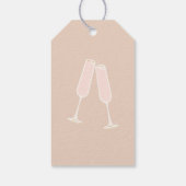 Brunch en Mousserende Champagne Bruidsfeest Bruids Cadeaulabel (Achterkant)