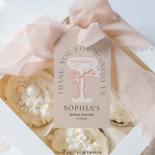 Brunch en Mousserende Champagne Bruidsfeest Bruids Cadeaulabel
