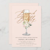 Brunch en Mousserende Prosecco Champagne Bruilofts Kaart (Voorkant / Achterkant)