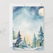 brunch en wees vrolijk kerstfeest lunch kaart (Achterkant)