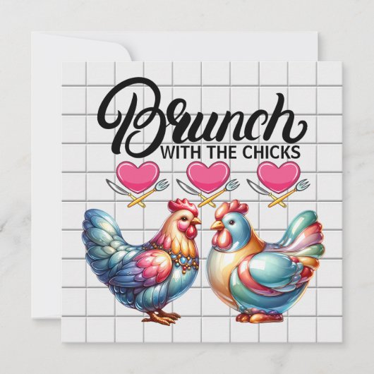 Brunch, enz. Uitnodiging (Voorkant)