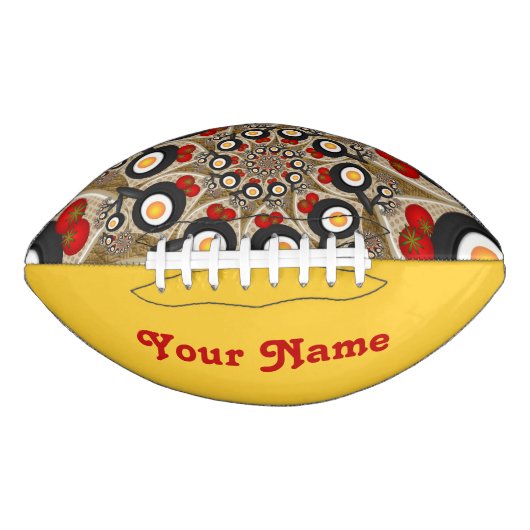 Brunch Fractal Art Funny Food, Tomaten, Eggs Name American Football (Voorkant)