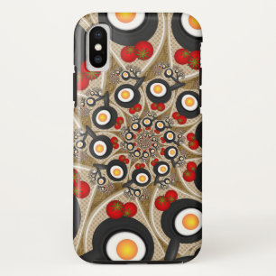 Brunch Fractal Art Funny Food, Tomaten, Eieren Case-Mate iPhone Case