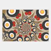 Brunch Fractal Art Funny Food, Tomaten, Eieren Inpakpapier Vel (Voorkant 2)