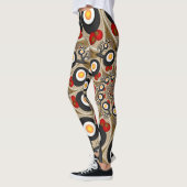 Brunch Fractal Art Funny Food, Tomaten, Eieren Leggings (Links)