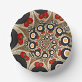 Brunch Fractal Art Funny Food, Tomaten, Eieren Papieren Kommen (Voorkant)