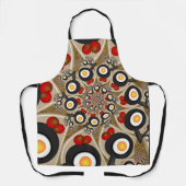 Brunch Fractal Art Funny Food, Tomaten, Eieren Schort (Voorkant)