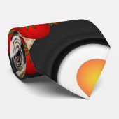 Brunch Fractal Art Funny Food, Tomaten, Eieren Stropdas (Opgerold)