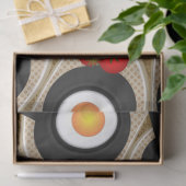 Brunch Fractal Art Funny Food, Tomaten, Eieren Tissuepapier (Geschenk)