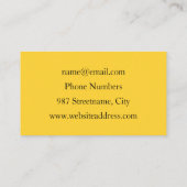 Brunch Fractal Art Funny Food, Tomaten, Eieren Visitekaartje (Achterkant)