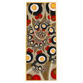 Brunch Fractal Art Funny Food, Tomaten, Eieren Wijn Cadeautas (Achterkant)