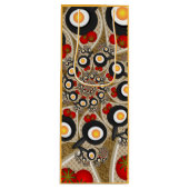 Brunch Fractal Art Funny Food, Tomaten, Eieren Wijn Cadeautas (Voorkant)