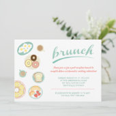 Brunch Invitation bruiloft party en familie Kaart (Staand voorkant)