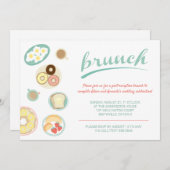 Brunch Invitation bruiloft party en familie Kaart (Voorkant / Achterkant)