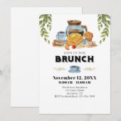 Brunch Invitation Kaart (Voorkant / Achterkant)