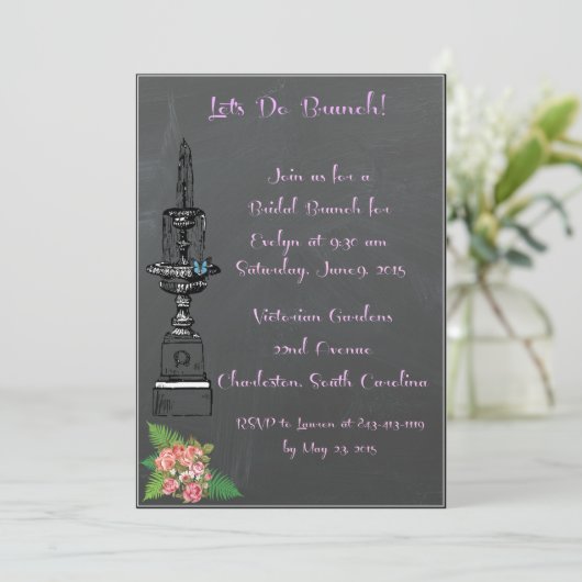 Brunch Invitation Kaart (Staand voorkant)