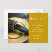 Brunch Invitation Uitnodiging Briefkaart (Voorkant / Achterkant)