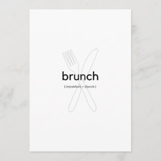 Brunch Invite Card Kaart