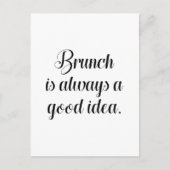 Brunch is altijd een goed idee briefkaart (Voorkant)