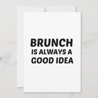 BRUNCH IS ALTIJD OPNIEUW IDEE KAART