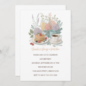 Brunch Is Always a Good Idea Uitnodiging - Bloemen (Voorkant / Achterkant)