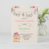 Brunch lingerie douchekaart kaart (Staand voorkant)